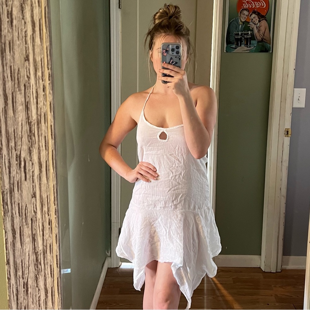 Fairy White Linen Dress